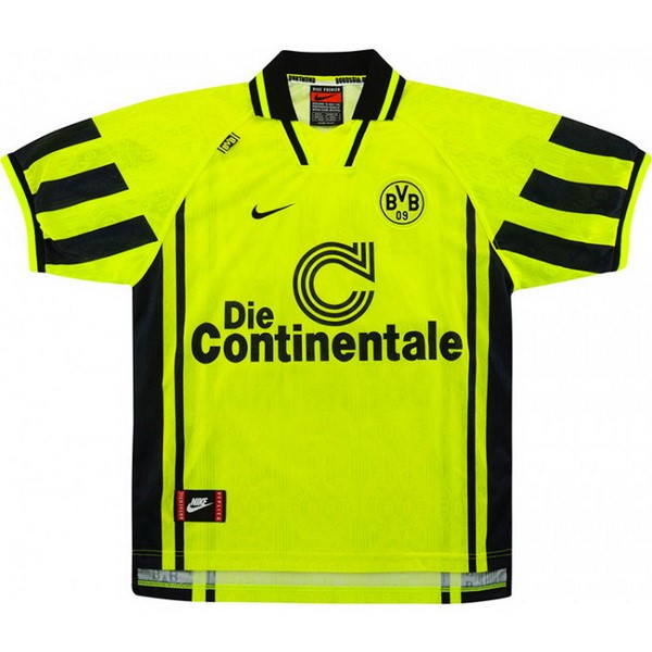 Tailandia Camiseta Borussia Dortmund Primera equipo Retro 1996 1997 Amarillo
